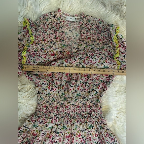 Tanya Taylor Imogen Dress in Confetti - Floral Smocked Dress - size XS - EUC - Picture 14 of 16